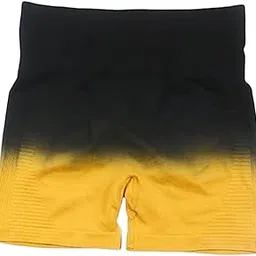 snappsy Summer Yoga Shorts Elastic Butt Lifting Underwear Sports Shorts for Training Yellow Small-picture-51
