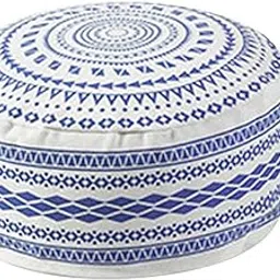 CALANDIS™ Unstuffed Pouffe Cover Handmade Foot Stool for Nursery Living Room Decor Blue | Ottomans, Footstools & Poufs | Furniture-image-22