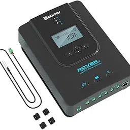Renogy Rover 30A 12V/24V Auto DC Input MPPT Solar Charge Controller Parameter Adjustable LCD Display Solar Panel Regulator fit for Gel Sealed Flooded and Lithium Battery, Rover 30A,Black-picture-12