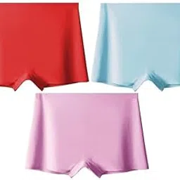 louryn koulyn Women's Ice Silk Seamless Boyshort Panty,Women's Spandex Seamless No Panty Lines Boyshort Panty (Pack of 3)-picture-33