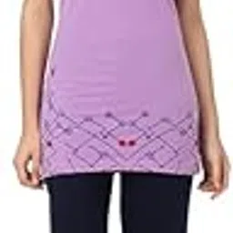 Women’s Cotton Printed Night Suit Set | Soft & Comfortable T-Shirt & Pyjama Sleepwear for Women & Girls | Breathable Nightwear & Loungewear for Home & Sleep Peach (Size 3XL)-image-70