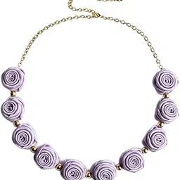 phoolova floracrafts Phoolova Handcrafted Multiway Tiara Headgear chain for girls and women, Adjustable Hairbelt Floral Hair accesory for Women Headband Jewellery-picture-53