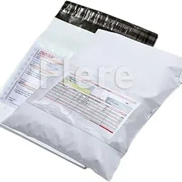 Flere Tamper Proof Plastic Courier Bag/Polybag with Pod for Packing - 50 Microns Ecommerce Packaging, Envelopes, Pouches & Covers, 6x8 Inch, White and Black, Pack of 50-picture-45