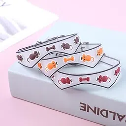 Pet Cute Glowing Collars with Bells Glow at Night Dog Cat Necklace Luminous Neck Ring (Multicolor, Rat & Bone Pattern)-picture-25