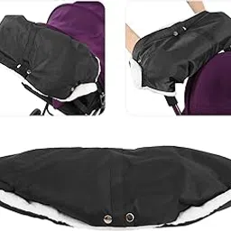 Stroller Hand Muff, High Quality Warm Hand Muff, Waterproof Stroller Supplies for Strollers with Beam(black)-picture-47