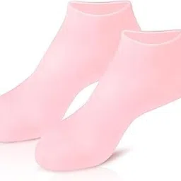 Kevpein Silicone Moisturizing Gel Socks Set for dry Skin socks for women & girls for winter cracked heel pain Usefull for Dry Skin, Cracked Foot Waterproof socks for SPA-image-62