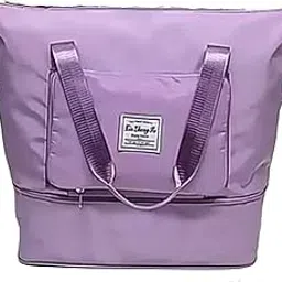 fashion trends Foldable Hand Bag Travel Duffel Bag for Yoga, Women, Girls | Lightweight Waterproof Carry Luggage Bag, Large Capacity Folding Tote Bag for Travelling, Gym, Sport-picture-18