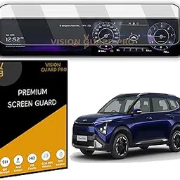 VISION GUARD PRO Screen Guard For KIA CARENS CLAVIS 2025 (12.25 Inch Infotainment with instrument Cluster Protector) carensclavisCar DisplayAccessory [Not Tempered Glass]-picture-30