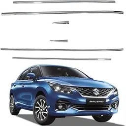 MT Car Lower Chrome Window Garnish for Maruti Baleno Type - 3(2022 - Present)-picture-21