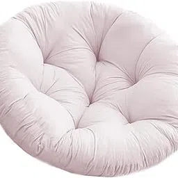 MERISHOPP Hanging Egg Chair Cushion Round Soft Floor Pillow for Living Room Home Porch Light Gray-picture-13