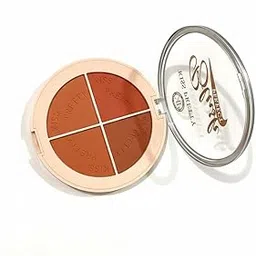 4-Color Makeup Palette, Quad Eyeshadow Compact with Mirror-picture-40