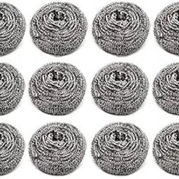 AS Toys Piece Stainless Steel Scrubber Pad for Dishes, Pots, Pans, and Ovens. Easy Cleaning Scrubber for Tough Kitchen Utensils Cleaning (Pack of 12)-image-9