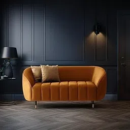 Wakefit Sofa Set | 3 Year Warranty | Sofa 2 Seater, 2 Seater Sofa for Living Room, Wooden Sofa Set, Couch Sofa for Living Room, Sofa for Living Room - Tasmania(Fabric-Velvet : Amber)-image-27