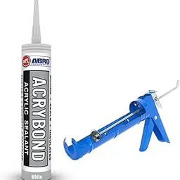 AIPL Acrybond Acrylic White Sealant – Paintable Gap & Crack Filler – 280ml – For Walls, Windows, Doors, Concrete – With Applicator Gun – Quick Drying, Flexible, Smooth Finish-picture-24