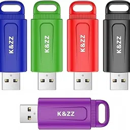 K&ZZ USB Flash Drives 64GB, 5 Pack 64GB Retractable Thumb Drives, USB 3.0 Stick for Laptop, Tablet, Smart TV (Mixed Colors 5pcs)-picture-28