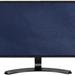 Monitor Dust Cover Water Resistant PU Nylon Fabric Anti-Static Dustproof LCD/LED/HD Panel Case Computer Screen Protective Sleeve Compatible with HP 22 inches Monitor (Grey) image 1