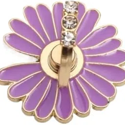 KolorFish Glitter Bling Rhinestone Mobile Phone Ring Stand Holder Finger Ring Grip Kickstand for All Smartphone (Sunflower Purple)-picture-39