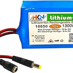 HKN 12V 13000mAh Lithium ion Battery with Advanced BMS, Agriculture Spray Pump,Solar Street Light,Toys,Zatka Machine,UPS,Inverter,Camera and Other Industrial/Domestic Applications-picture-21