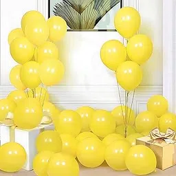 Flyloons Yellow Balloons Pack of 50 for birthday decoration items also suitable for Anniversary, Wedding, Celebration, Party-picture-28