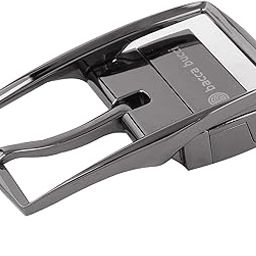 bacca bucci 35 MM Nickle Free Reversible Clamp Belt Buckle with Branding (Buckle only) -1042 Silver-picture-35
