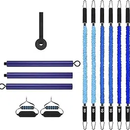 SAZ DEKOR Pilates Bar Kit for Men Women Exercising Full Body Workout Fitness Equipment-image-76