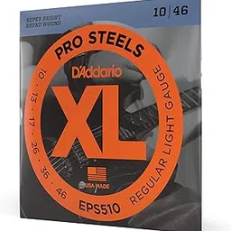 D'Addario EPS510 ProSteels Electric 10-46 Regular Light Guitar Strings-image-7