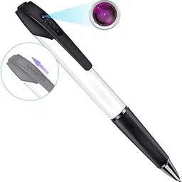 KZLYNN Mini Hidden Camera V8 Pen Spy Camera HD 1080P Video Audio Recorder, Spy Gadget Body Pen Camera Portable Pocket Camera Support 64GB SD Card (Not Included) Security Cam - White-picture-24