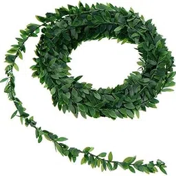 7.5M/295Inch Artificial Flower Vines Silk Wreath Green Leaves Greenery Fake Ivy Vines Wedding Party Wall Crafts Decor (Green)-picture-58