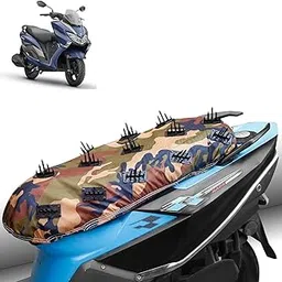 AUTOMOZEXO Scooty Dog Protection Seat Cover for Suzuki Burgman – Protect Seat from Animals Sleeping, Climbing & Scratching, Canvas Inside Cotton Layer with Triple Stitched Bottom Elastic-image-43
