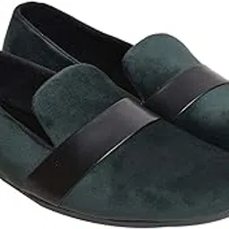 Present Velvet Black Strip Added Formal Casual Slip-on Loafers Shoes for Men and Boys-image-49