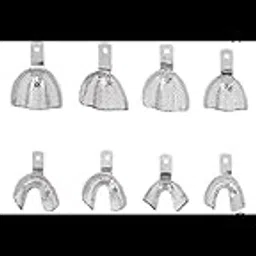 SS WHITE – Dental Impression Tray Perforated with Rim Lock 8 Pcs Set-image-10