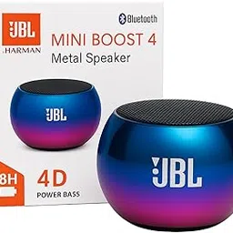 IKART life Mini Boost 4 Bluetooth Metal Speaker, 8H Battery, 4D Power Bass, Blue-Purple Gradient C-Type Connector-image-31