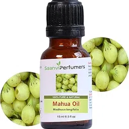Saanvi perfumers Mahua Oil | Madhuca longifolia Oil for Used in Skin, Hair Growth & Massage - 100% Pure and Natural Cold Pressed Carrier Oil (15ml)-picture-53