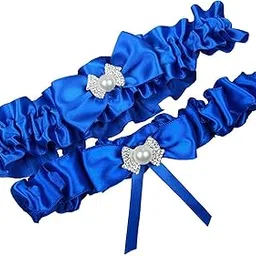 merryjuly Royal Blue Bridal Garter Belt Set Plus-picture-32