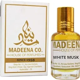 MADEENA CO. White Musk 12Ml; Real & Natural Attar; Best Attar For Men and Women; 100% Alcohol Free & Long Lasting Attar.-picture-26