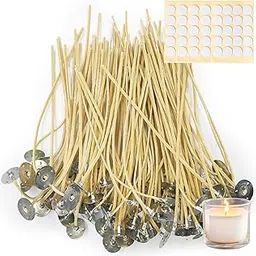 Ziosxin Organic Hemp Candle Wicks, Create Beautiful, Long-Lasting Candles with 100 Pcs of 6-Inch Hemp Wicks Pre-Waxed with 100% Natural Beeswax & Tabbed for Easy Use-image-18