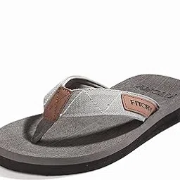 fitory Men's Flip-Flops Arch Support Thongs Comfort Slippers for Beach Size 7-13-picture-32