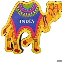 Skywalk India Brass Perfect Souvenir Wooden Fridge Magnet Camel-image-66