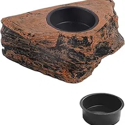 VELURA Hanging Magnetic Reptile Feeding Tray Food Water Dish for Small Reptiles Pet Single Slot|1 Reptile Feeding Platform|Reptile Supplies| Reptile Supplies|Pet Supplies-picture-31