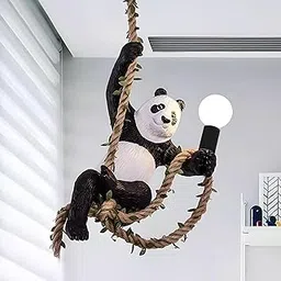Smartway GlowPanda Pendant Light | Modern Resin Hanging Lamp with | Decorative Pendant for Living Room, Bedroom and Kids Room | Animal Design Home Décor Lighting-picture-25