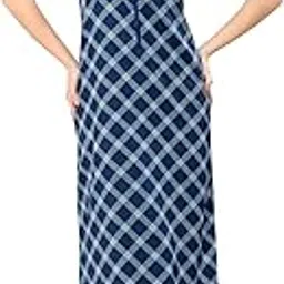 piu Women's Cotton Front Zipper Nighty image 1