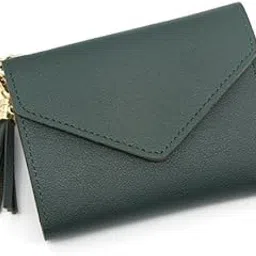 4xWomen Simple Short Wallet Tassel Coin Purse Card Holders Handbag Dark Green|Clothing Shoes & Accessories | Womens Accessories | Wallets-image-83