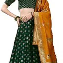 shree sant sarees Self Design Semistitched Zari Work Lehenga Choli For Women | Material_type Art Silk-picture-53