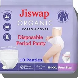 Jiswap Disposable Underwear for Women, Organic Cotton Cover - Incontinence Pads, Postpartum Essentials, Disposable Underwear, Unscented, Maximum Coverage-picture-10