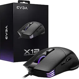EVGA X12 Gaming Mouse, 8k, Wired, Black, Customizable, Dual Sensor, 16,000 DPI, 5 Profiles, 8 Buttons, Ambidextrous Light Weight, RGB, 905-W1-12BK-KR-image-9