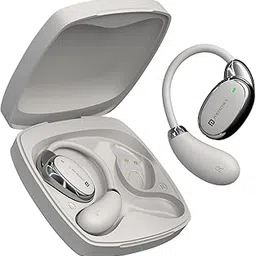 Portronics Harmonics Twins 31 Over Ear OWS Smart Wireless Earbuds with HD Mic, Secure & Flexible Earhook, Touch Control, 24 Hrs Playtime, Music/Gaming Mode, BT 5.4V, Light Weight(Beige)-picture-17