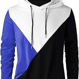 eyebogler Cotton Regular Hoodie for Men(M-Ct1-T345-Blwhir), Black-picture-11
