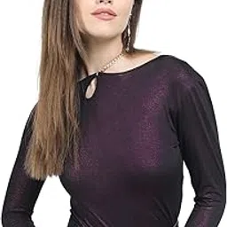 Tokyo Talkies Women's Solid Relaxed Fit Tops-image-46