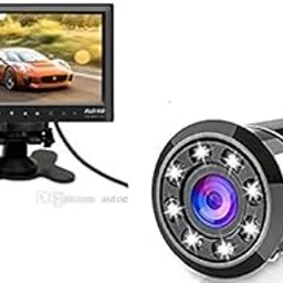 True Vision 7" Mp5 Player Monitor with 8 Led Camera & Fm, Sd USB Flash Built-in Speaker for Maruti Ignis Delta, Black, 5 Piece-picture-13