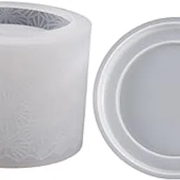 ATORSE Round Cup Silicone Casting Flower Pot Decorative Versatile Storage Container Geometric Pattern|Crafts|Leathercrafts|Leathercraft Tools|Bonding Tools & Glue-picture-25